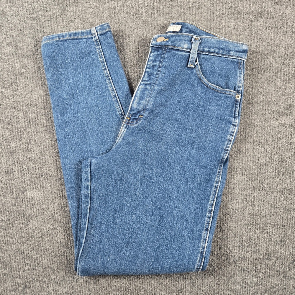 NorthWest Blue High Waisted Mom Jeans Womens 28 Blue Medium Wash Tapered Leg